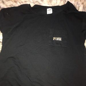 Black cotton VS PINK tee